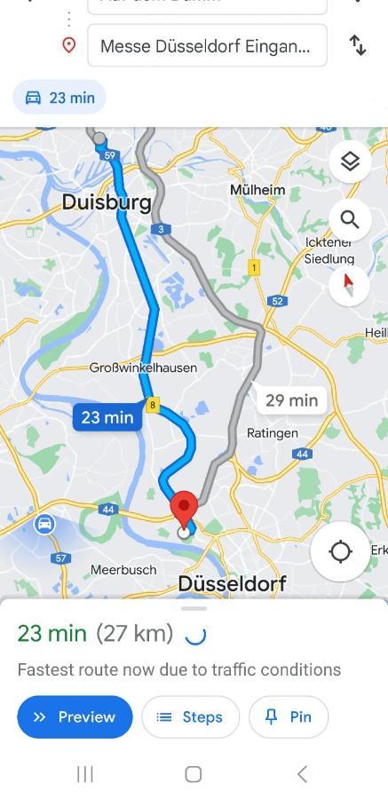 Apartment Naehe Duesseldorf Messe Expo, Airport, Train Station Duisburgo Esterno foto